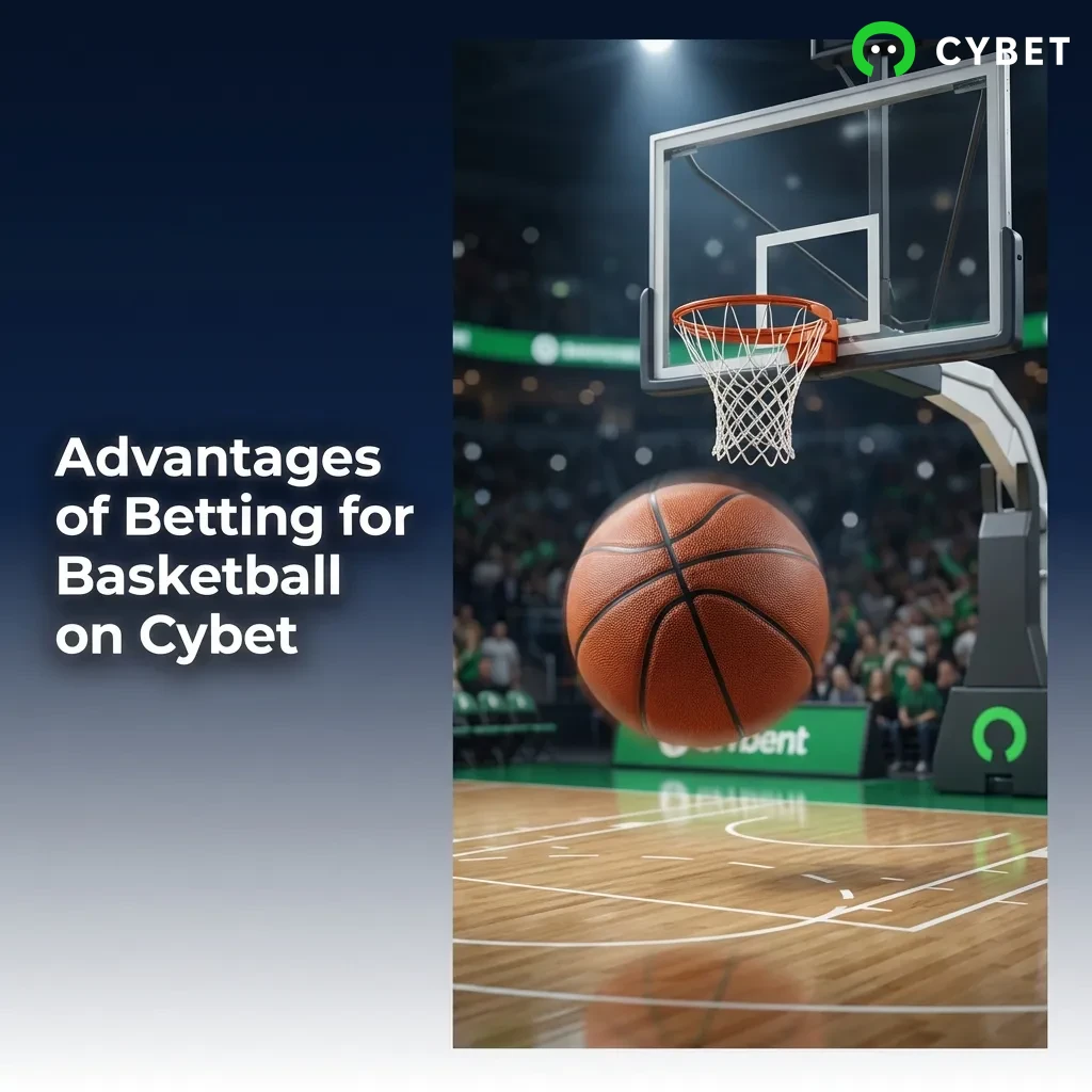 Basketball betting interface showing live odds, cash-out options, and mobile app features on Cybet platform