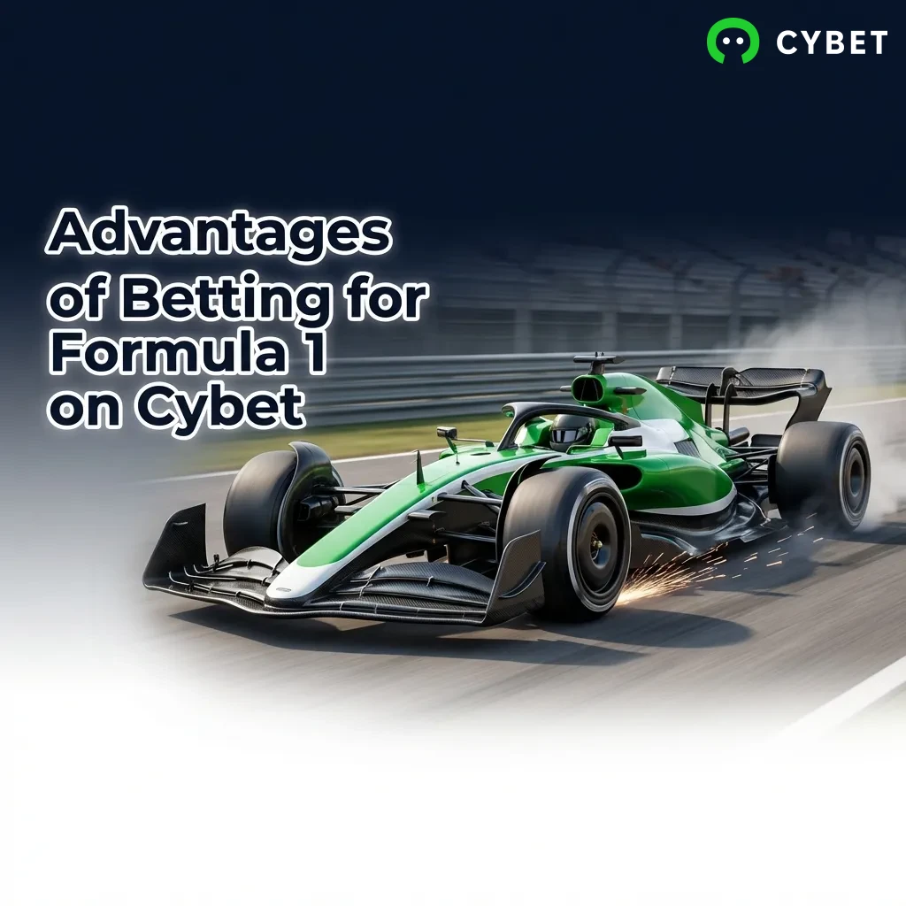 Formula 1 betting interface showing live odds, driver matchups, and race markets on Cybet platform