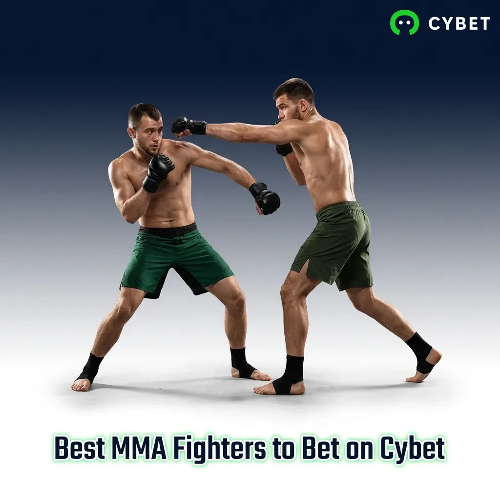 Top MMA fighters including Jon Jones, Islam Makhachev, and Alex Pereira available for betting on Cybet platform