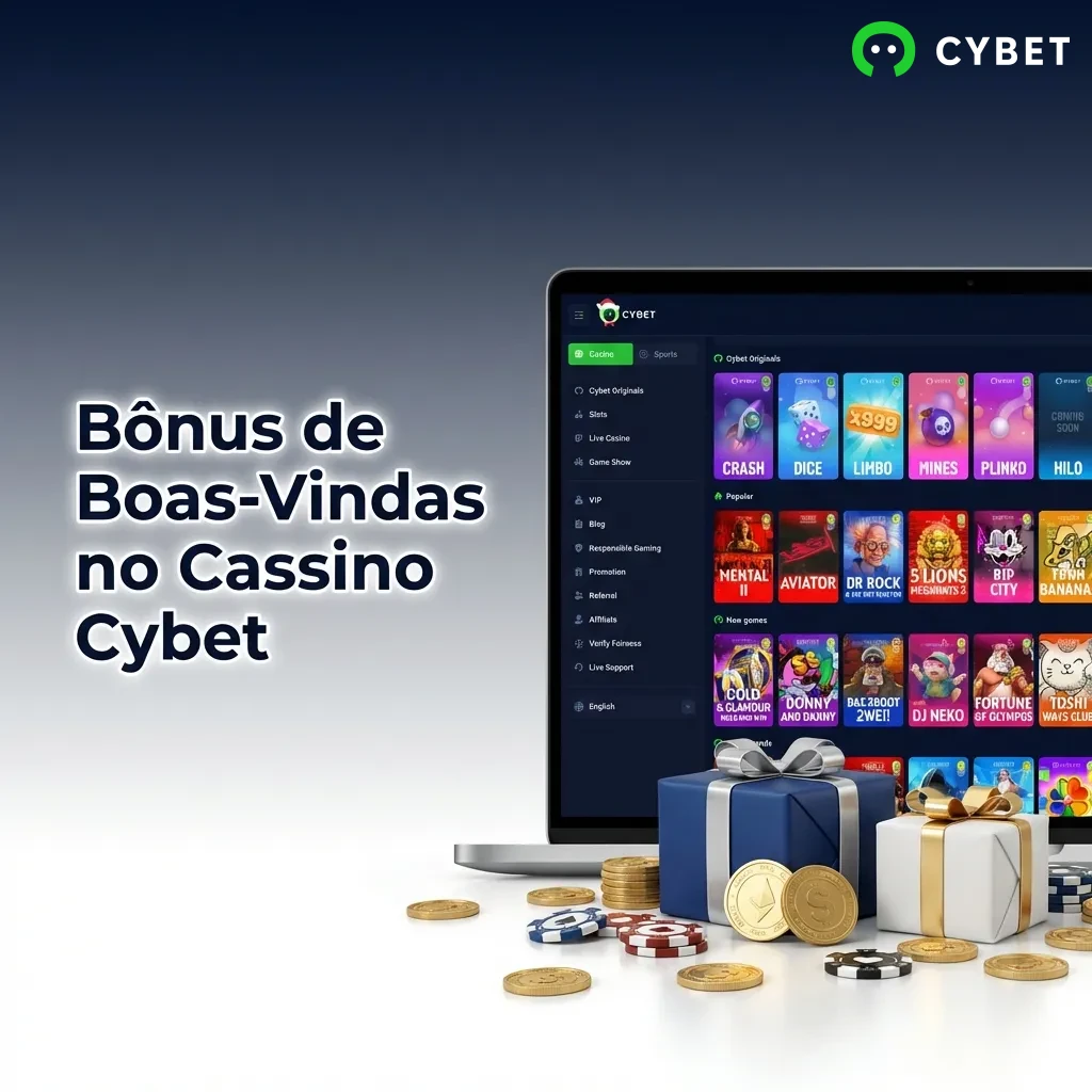 Cassino Cybet oferece bônus de boas-vindas de 100% até 500 USDT mais 50 rodadas grátis para novos jogadores no Brasil