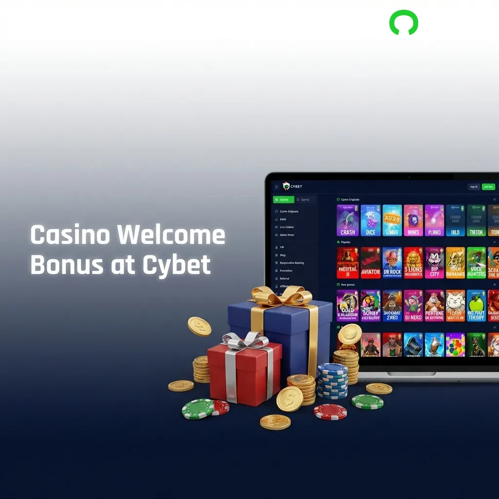 Cybet Casino welcome bonus offering 100% match up to 500 USDT plus 50 free spins for Canadian players' first deposit