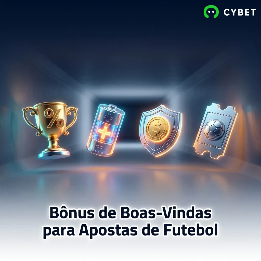 Soccer ball and welcome bonus banner with 100% deposit match offer up to 500 USDT for new bettors