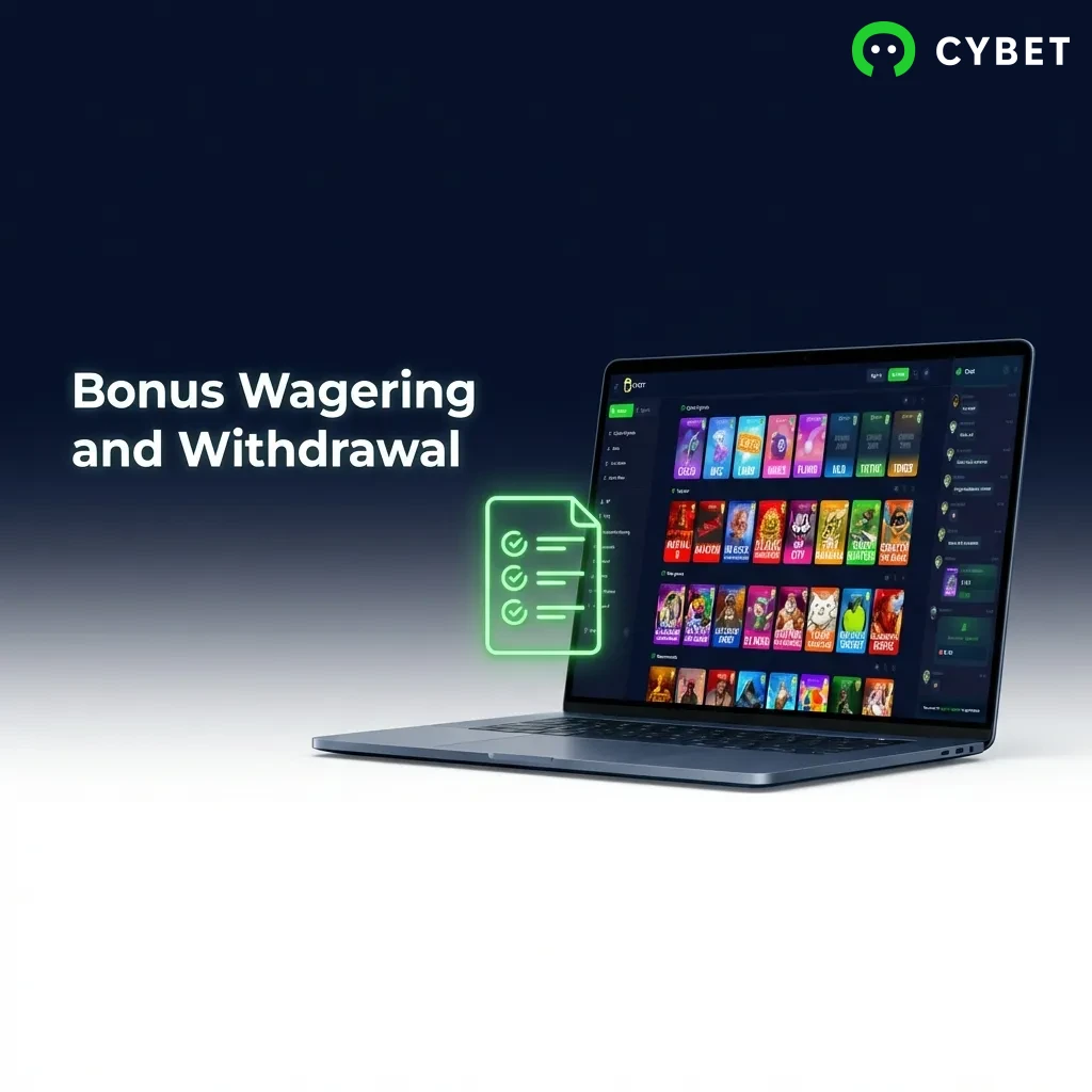 Bonus funds in separate account with wagering requirements that must be met before withdrawal to real money