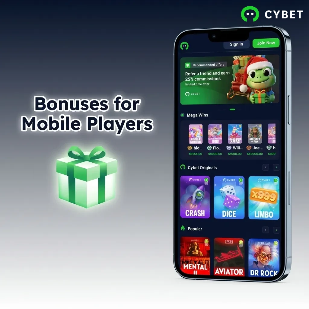 Mobile casino bonuses display on smartphone showing welcome, reload, and free bet promotions with terms