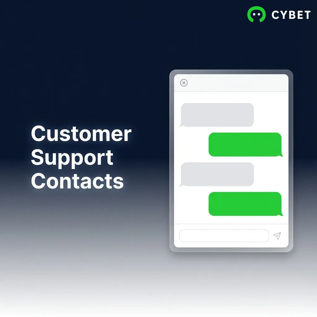 Customer support contact options including live chat, email, Telegram, and WhatsApp for 24/7 assistance with queries