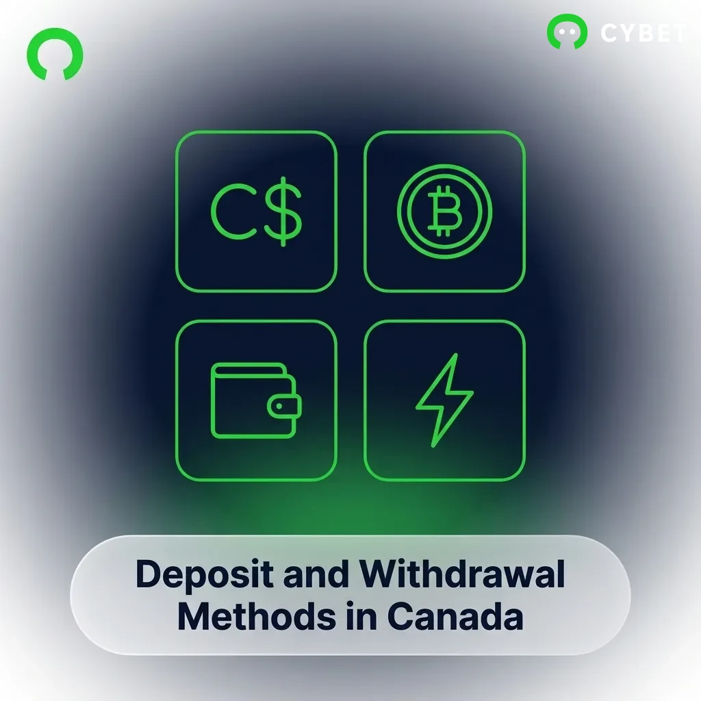 Canadian crypto casino showing various cryptocurrency payment options including Bitcoin, Ethereum, and USDT for deposits