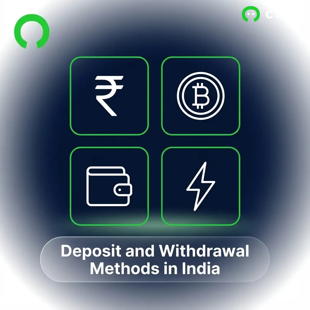 Indian players can use 10 cryptocurrency payment options including USDT, Bitcoin, Ethereum, and more via blockchain networks.