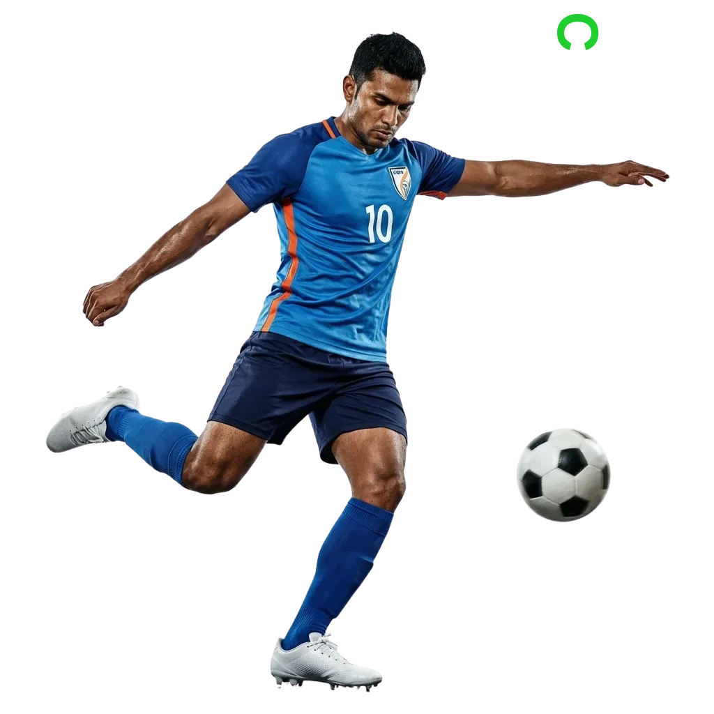 Football betting interface showing live odds and match options for Indian users with welcome bonus offer