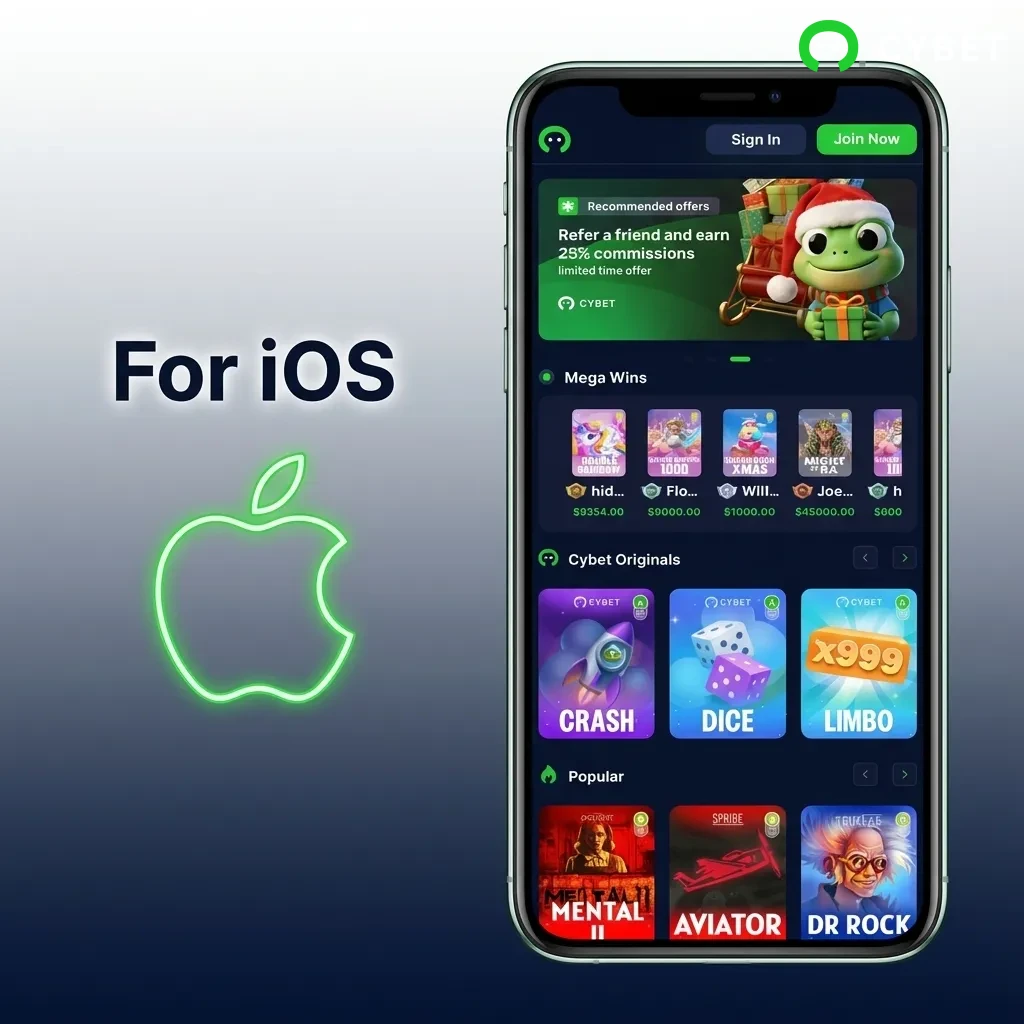iOS app download from App Store showing iPhone and iPad compatibility for casino gaming with crypto deposits