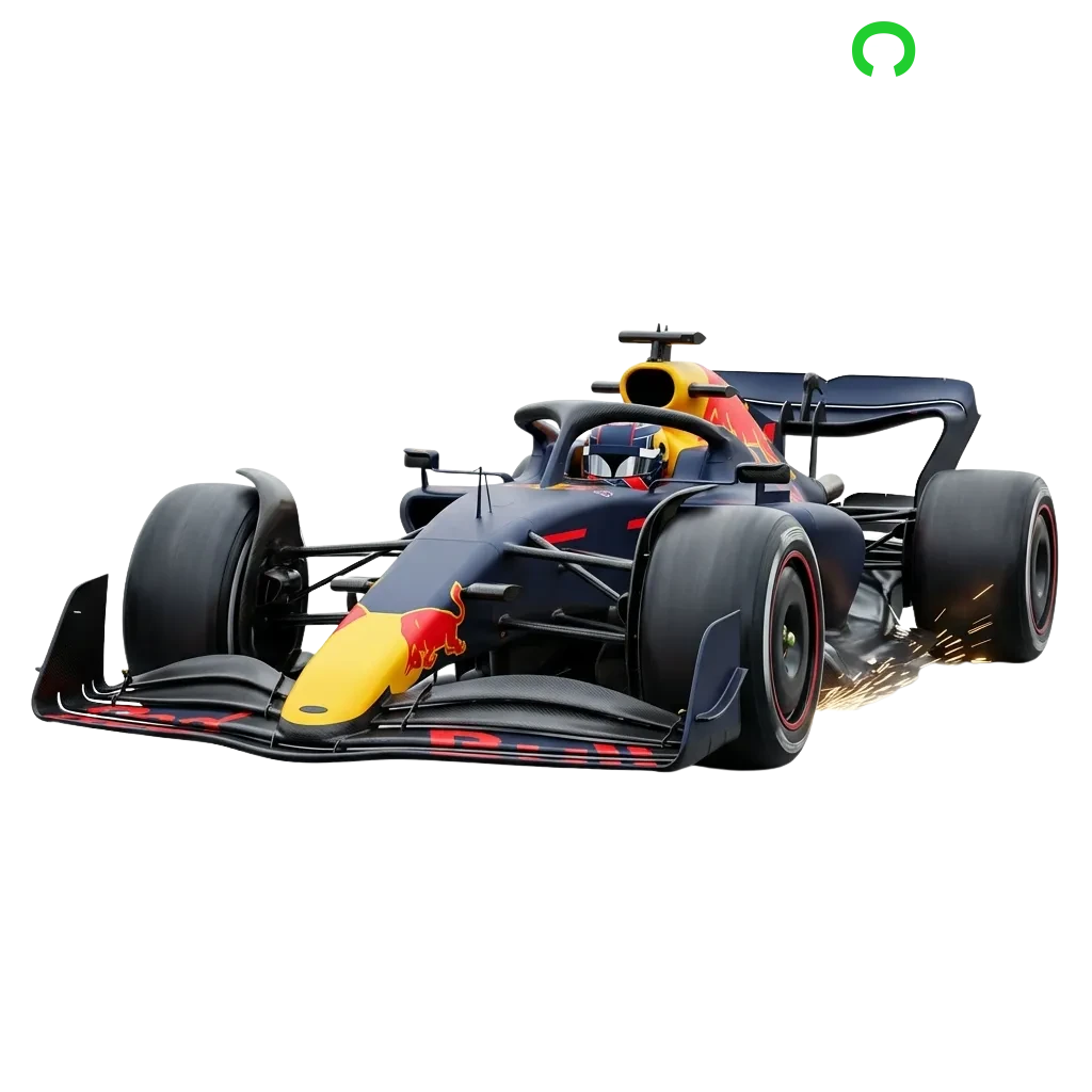 Formula 1 racing car speeding on track with Cybet betting interface showing odds and live markets in Pakistan