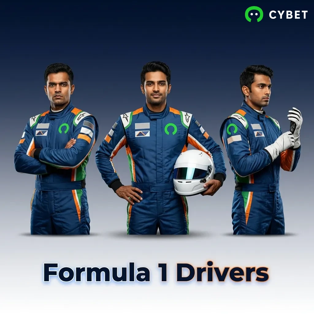 2025 F1 driver lineup table showing 10 teams with their drivers and championship odds, Verstappen favored at 1.85