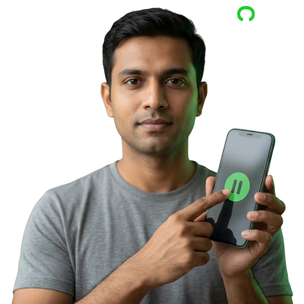 Jogador controlando apostas de forma responsável com ferramentas de segurança da Cybet no Brasil