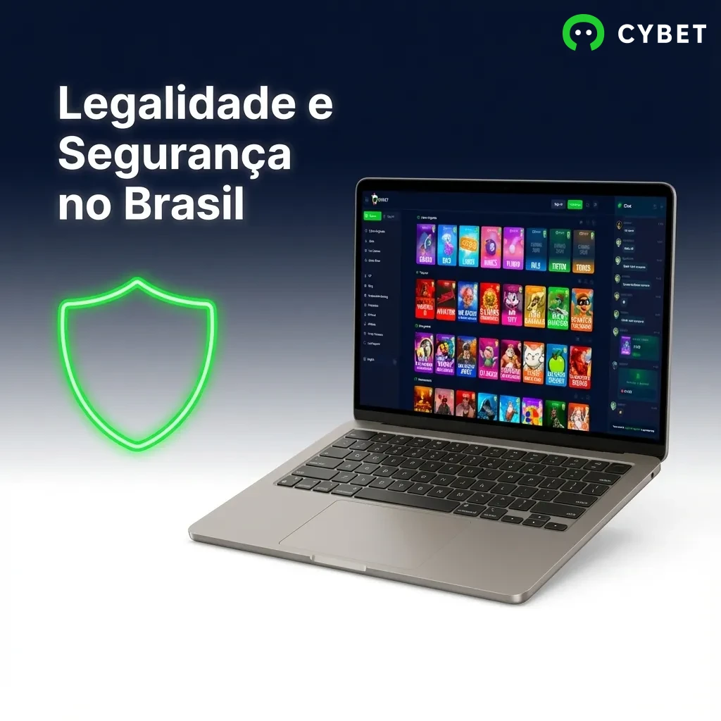 Cadeado digital com bandeira do Brasil representando segurança e legalidade em plataformas online licenciadas