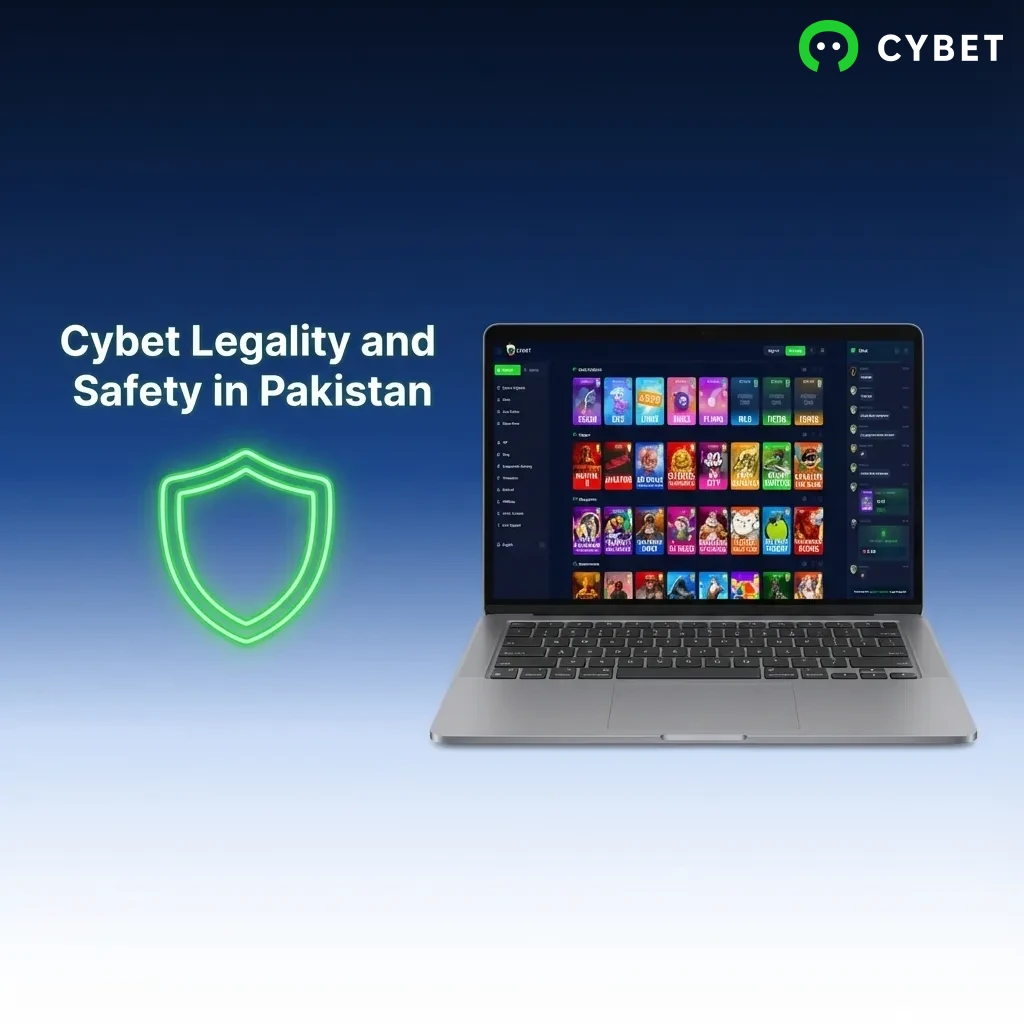Cybet online gaming platform with Curacao license ensuring secure, legal play for Pakistan residents through SSL encryption