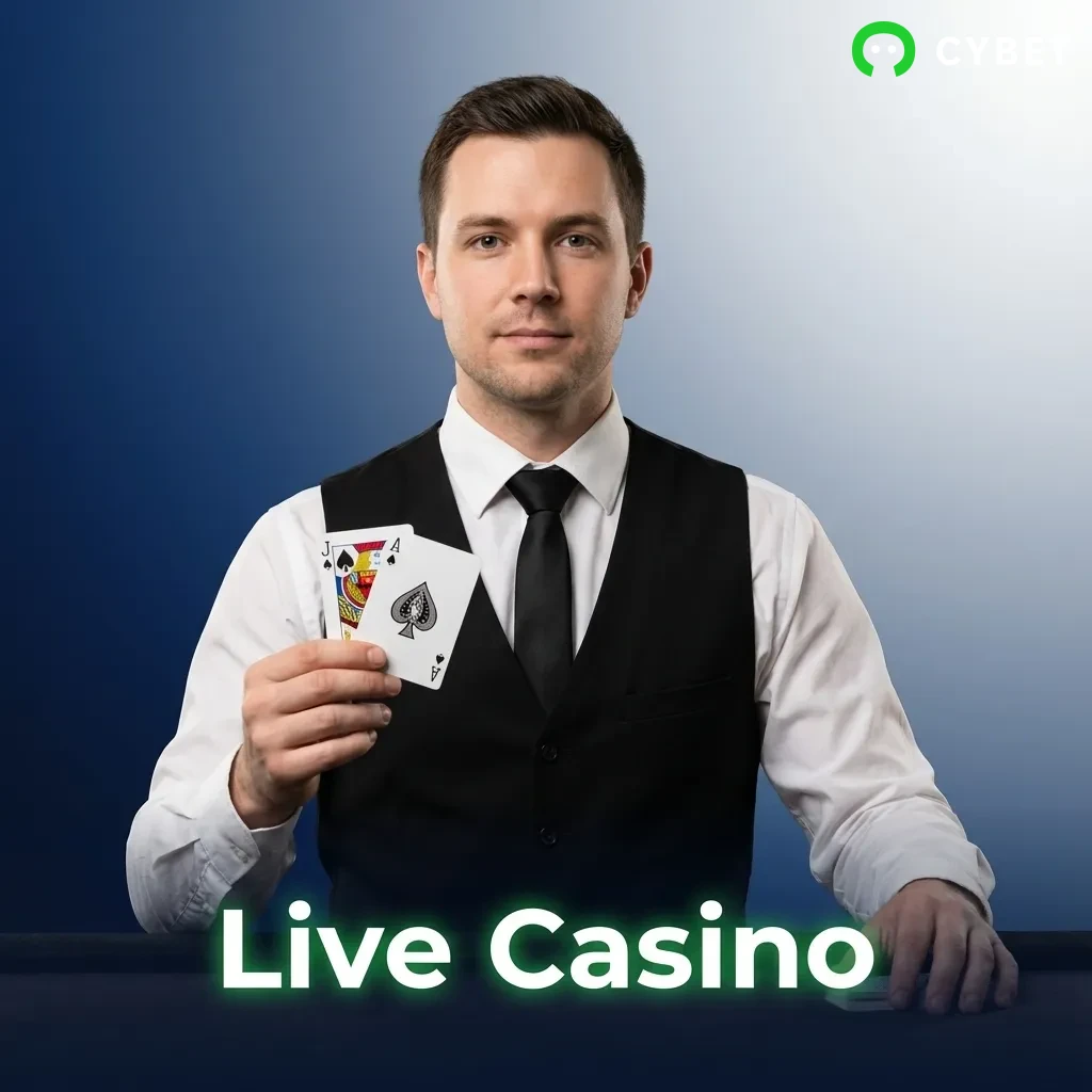 Professional live dealer hosting casino table games in HD studio with roulette wheel and cards visible