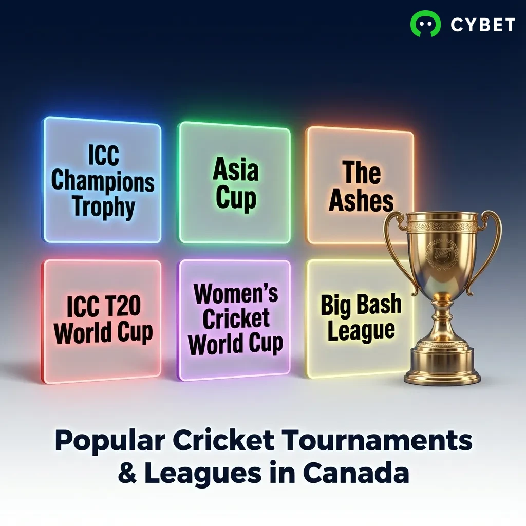 Cricket players competing in a major tournament with stadium crowd watching the match