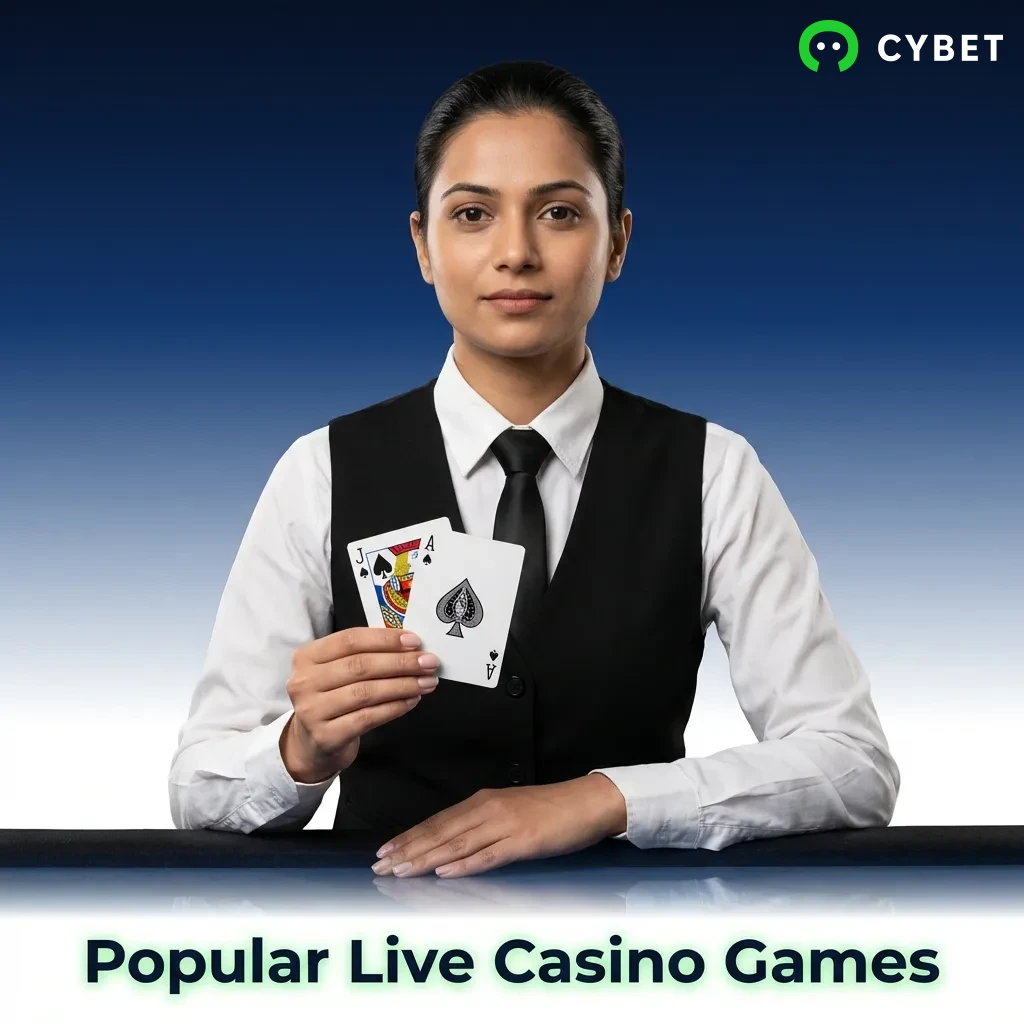Professional dealers at live casino tables showing popular Indian games like Teen Patti, Andar Bahar, and roulette