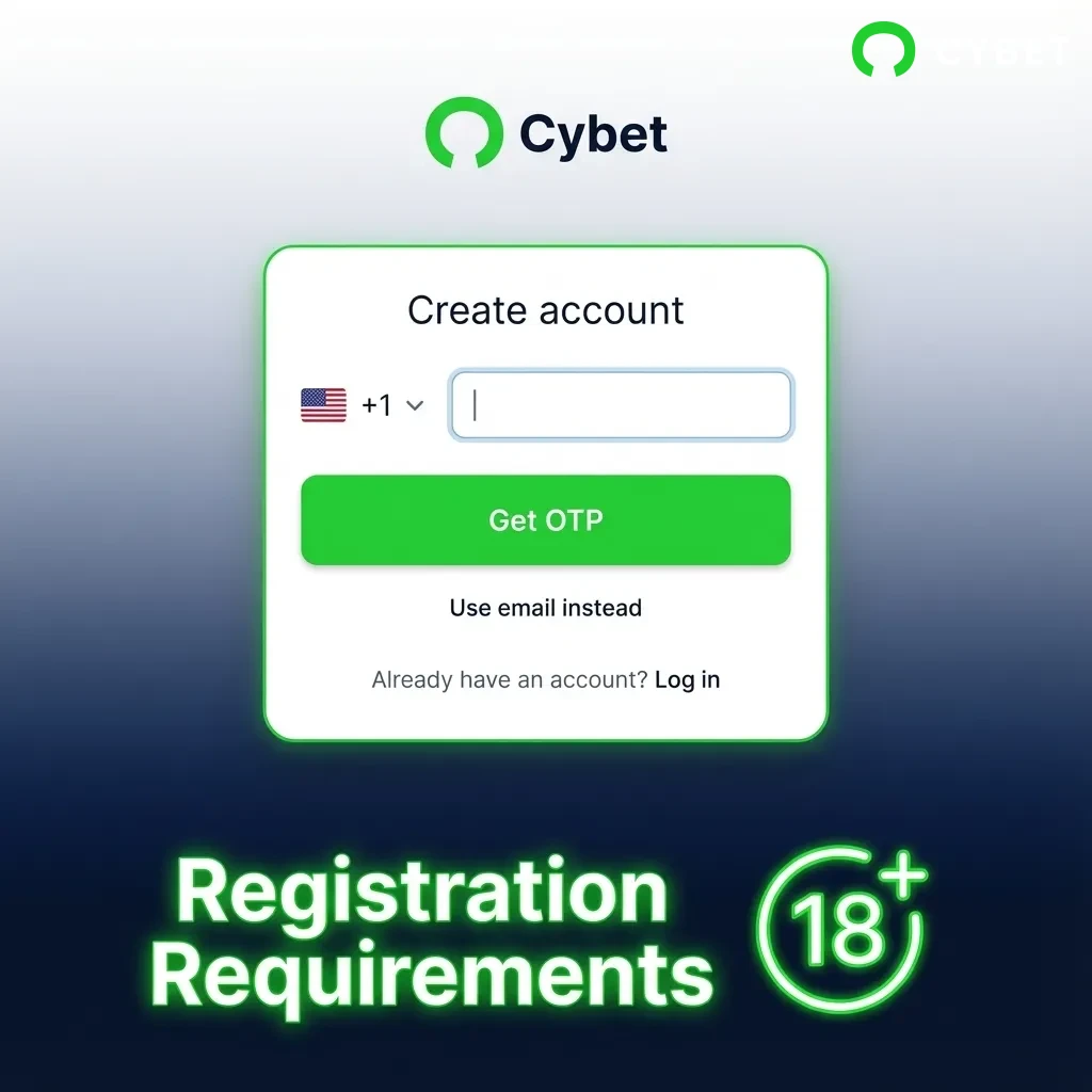 Registration requirements checklist showing age verification, account limits, and document submission rules for Pakistani players