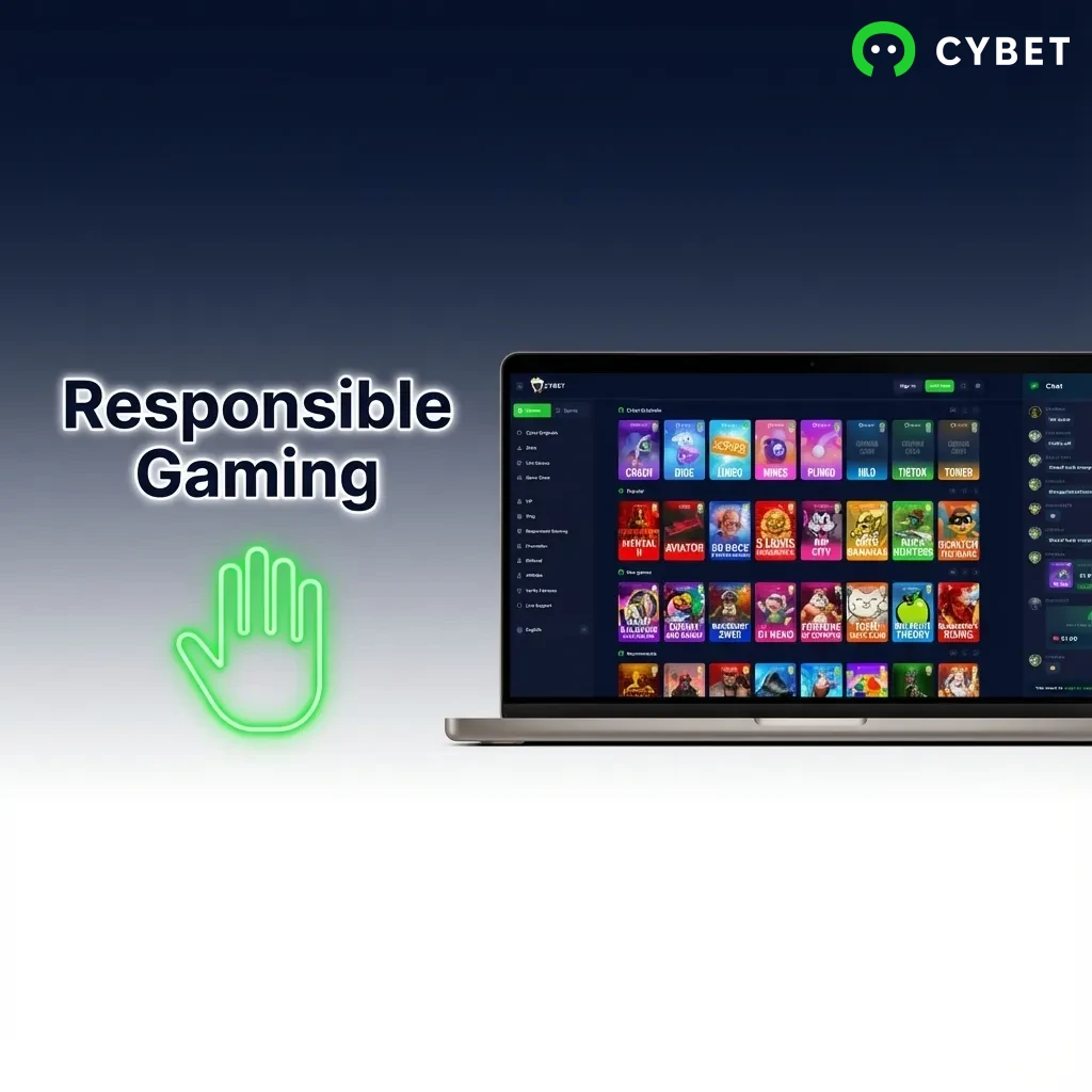 Responsible gaming tools including deposit limits, time reminders, and self-exclusion options for safe gambling.