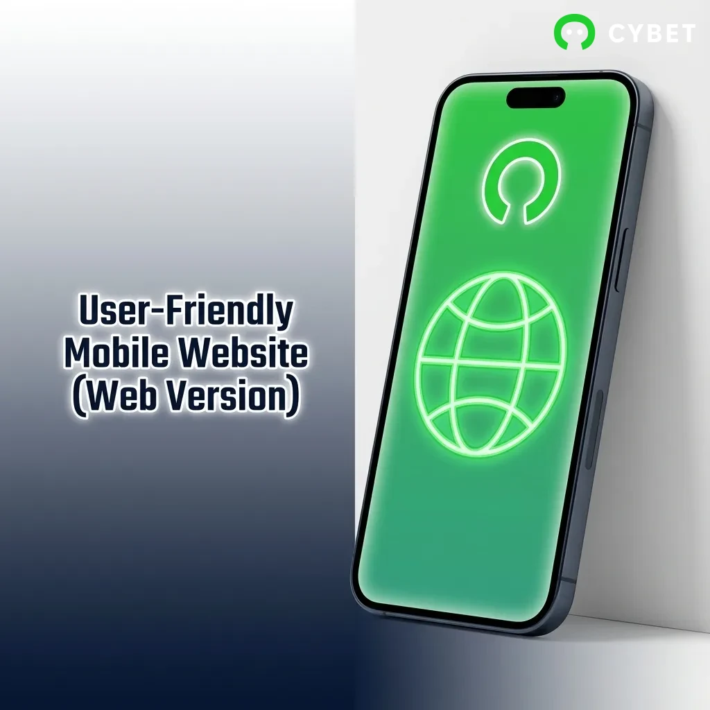 Mobile casino website accessible via any browser with no download, zero storage use, and instant access to games.