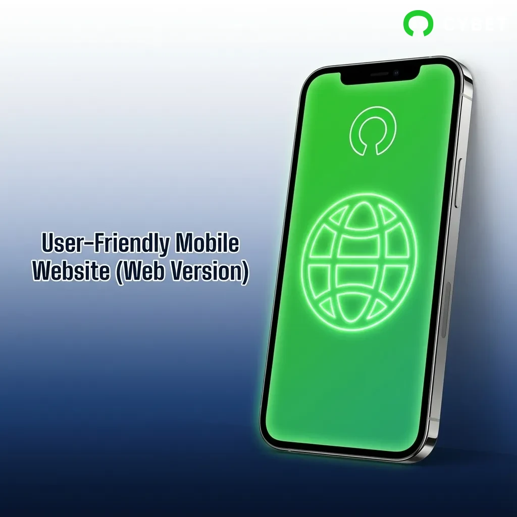 Mobile website interface showing instant browser access to casino games without downloads or storage requirements