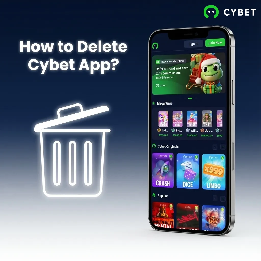Smartphone screen showing app uninstall process with finger pressing app icon and uninstall menu option visible