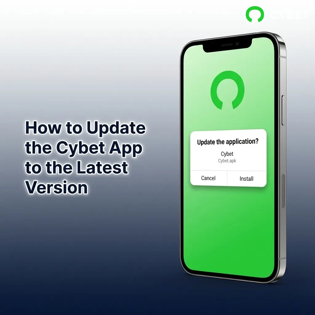 Cybet app refreshing automatically on smartphone screen, showing progressive web app updating to latest version