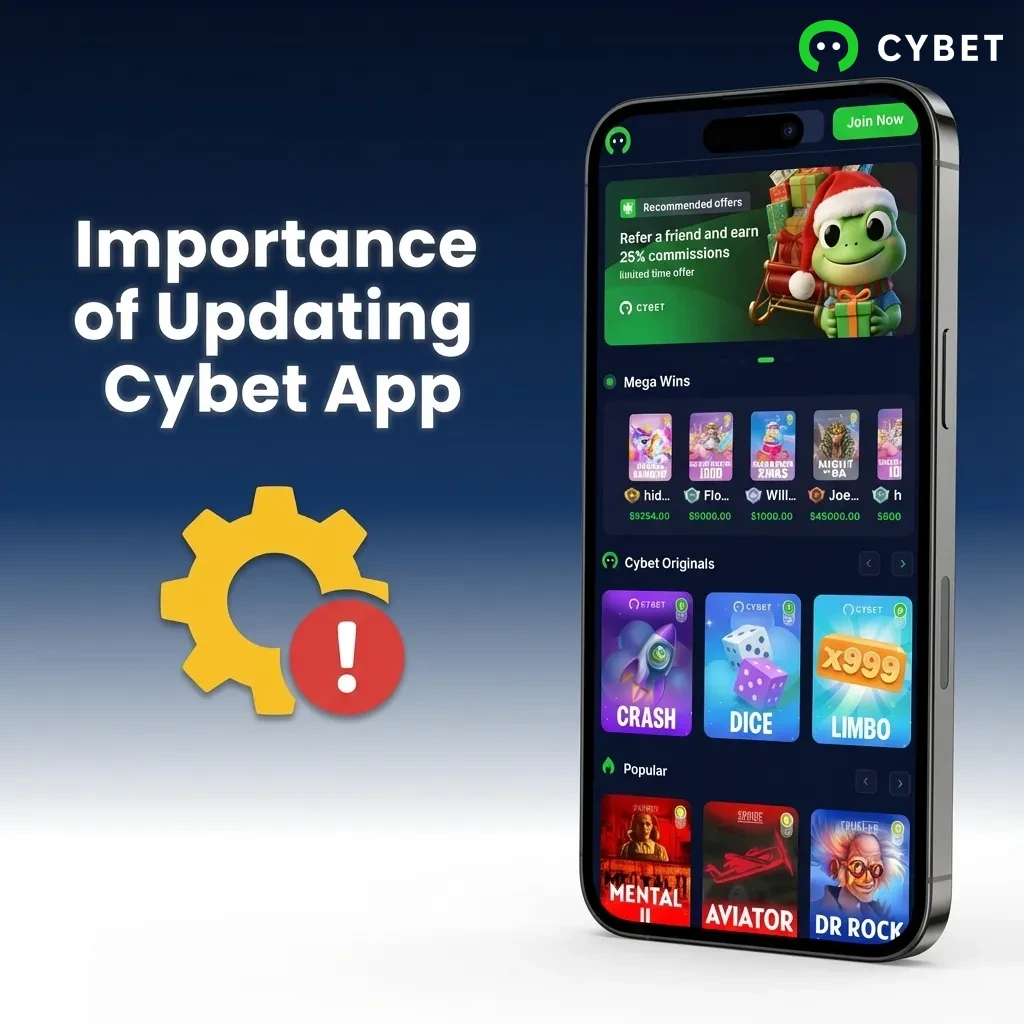 Person updating Cybet app on smartphone to access latest features, security patches, and improved performance