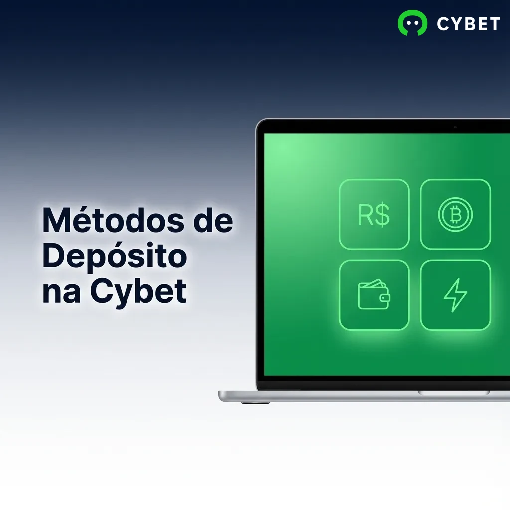 Cybet deposit methods screen showing PIX, credit card, bank slip and digital wallet payment options in Brazil
