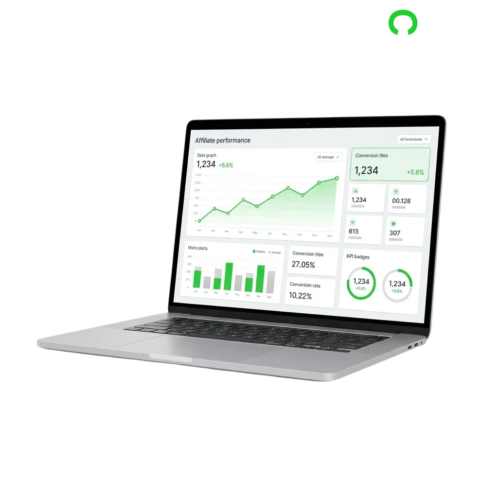 Cybet affiliate program dashboard showing commission rates, payout methods, and account manager support for US gaming market