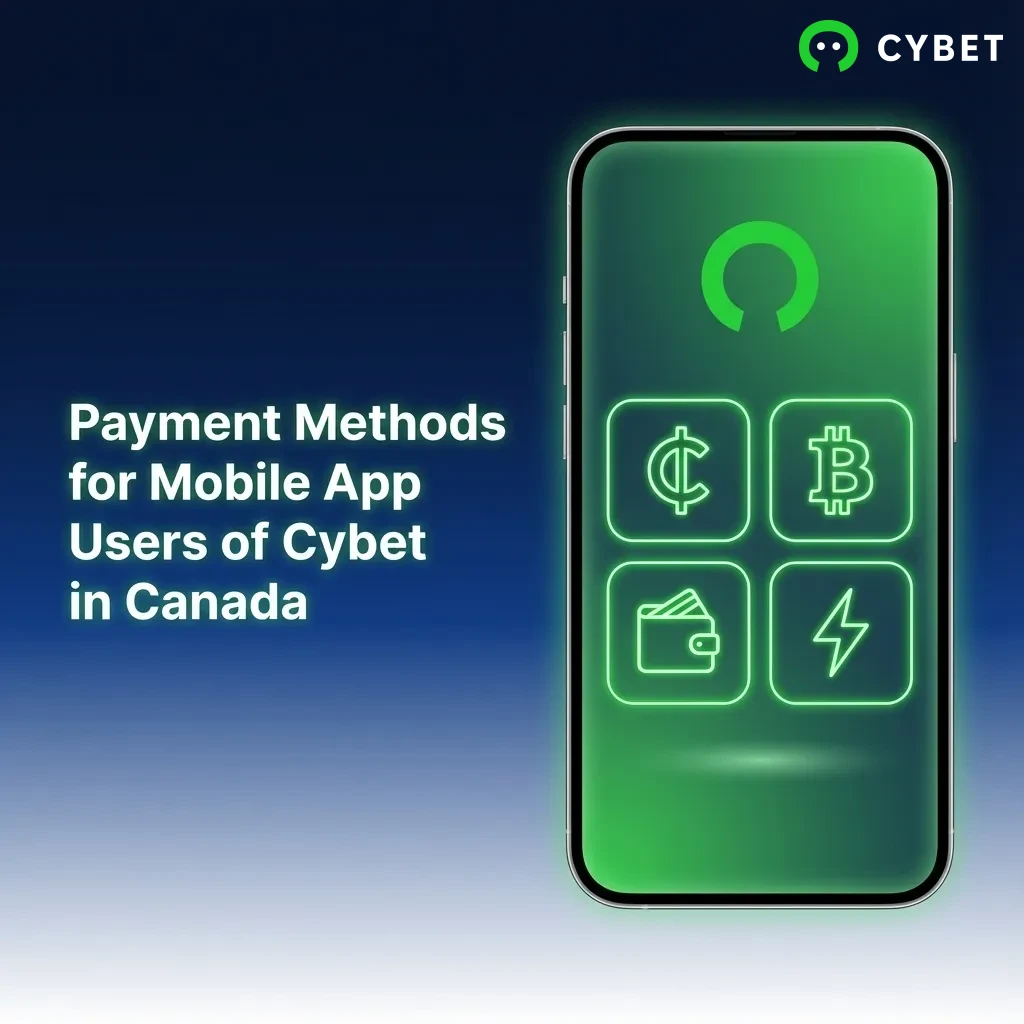 List of cryptocurrency payment options including USDT, BTC, ETH, and other digital currencies for Cybet mobile app