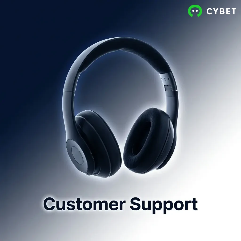 Cybet customer support channels including 24/7 live chat, email support, and FAQ help centre for instant assistance