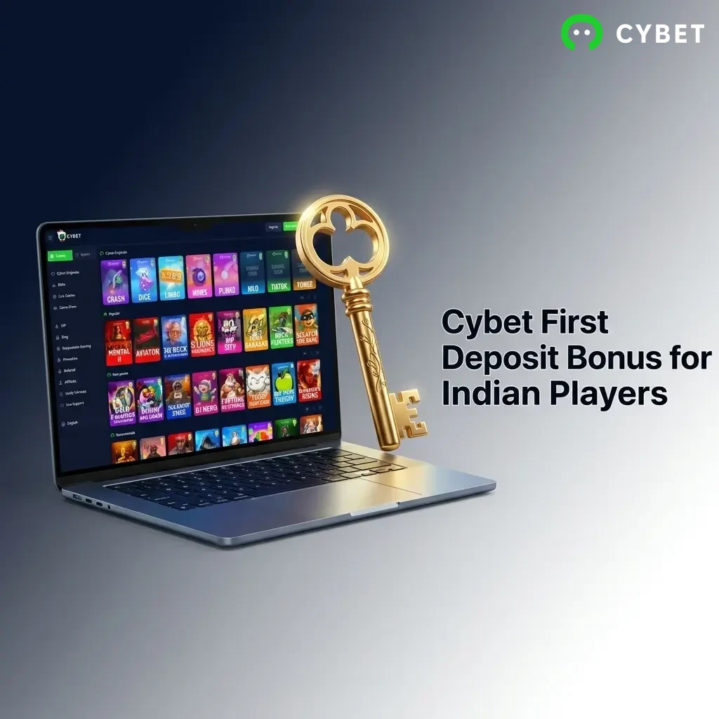 Cybet first deposit bonus 100% match up to 500 USDT plus 50 Free Spins for Indian players
