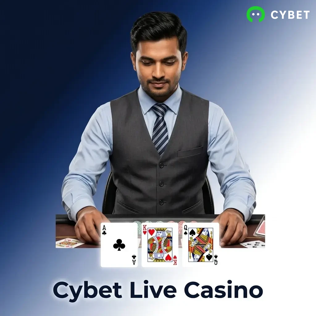 Cybet live casino games including Teen Patti, Andar Bahar, Lightning Roulette and Crazy Time with HD dealers