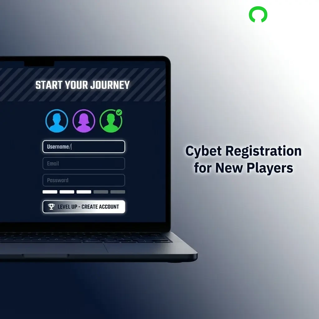 Cybet registration steps for new players showing sign-up form, email verification, and first crypto deposit process