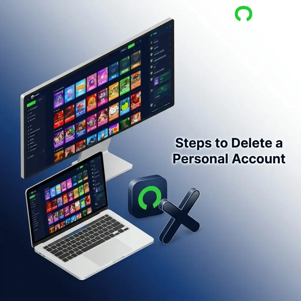Steps to delete a personal account permanently including withdrawal of balance, account settings, and customer support request