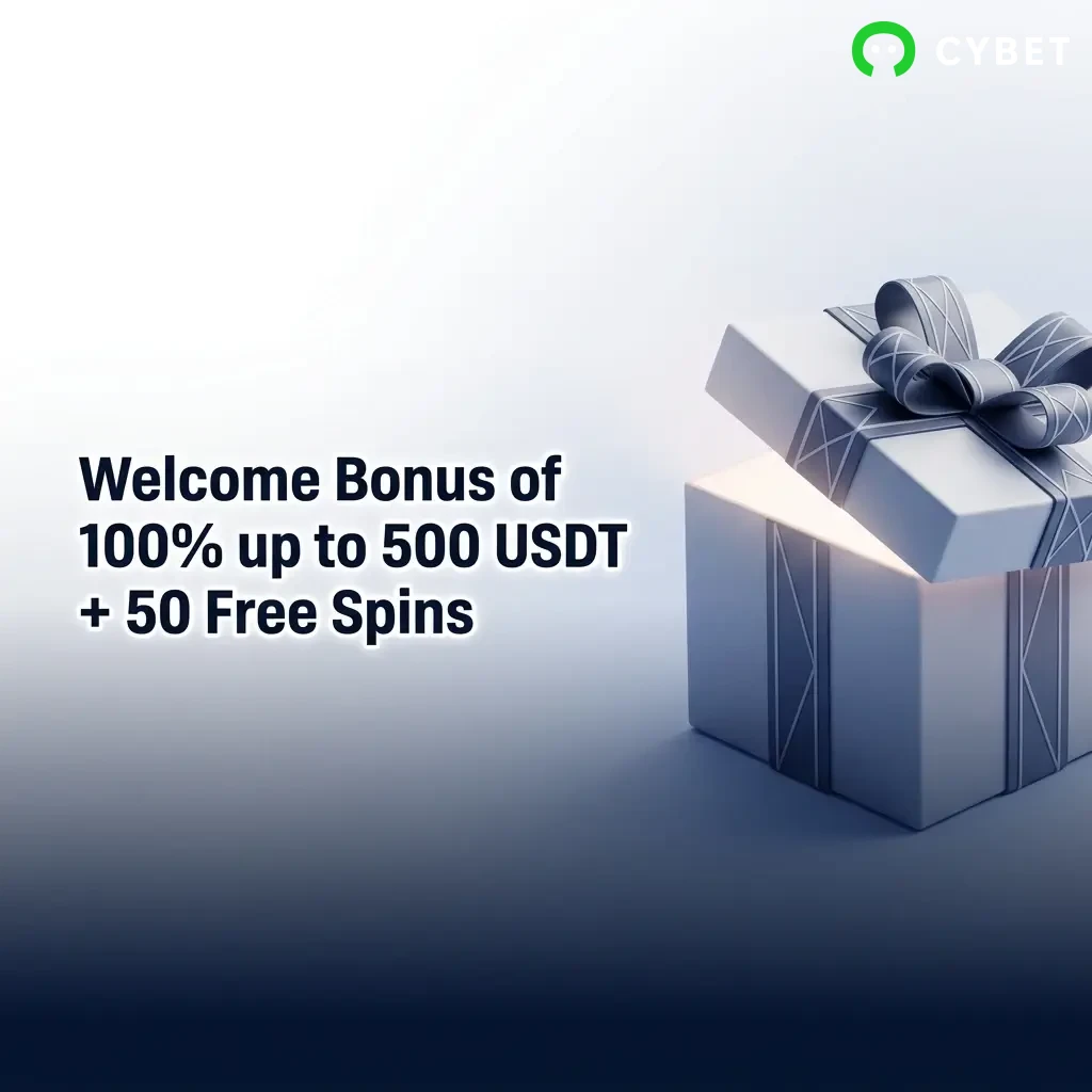Cybet welcome bonus 100% match up to 500 USDT plus 50 free spins for new players in India