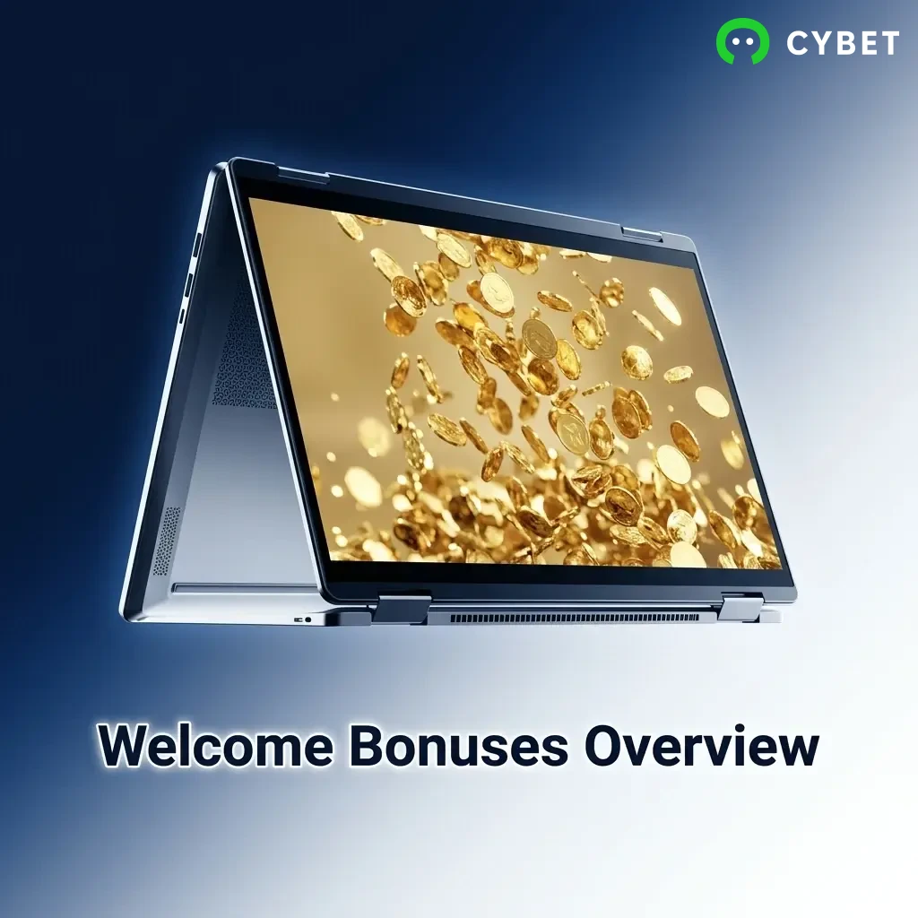 Cybet welcome bonus table showing 100% match up to 500 USDT with 30x wagering and 50 free spins for new players
